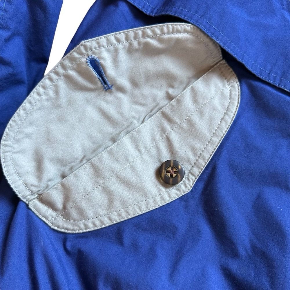 London Fog Windbreaker Jacket Men XL Blue Collared Full Zip Long Sleeve Casual - Picture 9 of 16